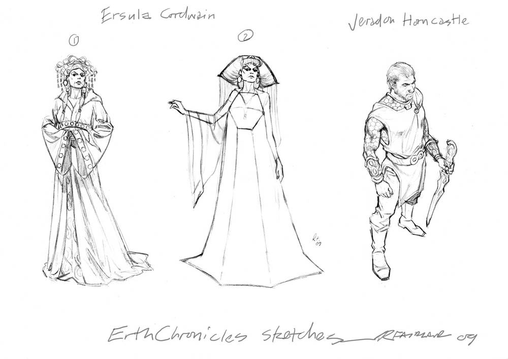 erthchronicles character sketches