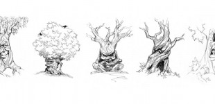 Nintendo Tree character design roughs