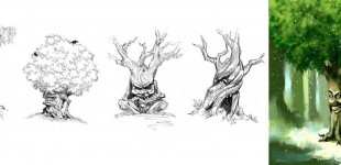Nintendo Kirby's Mass Attack Tree Character Design