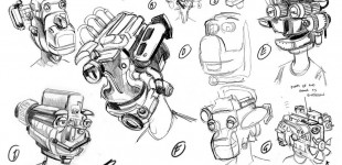 Engine Head Character Sketches