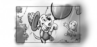 Paw Patrol - Pups save Marshall! Storyboards (1)