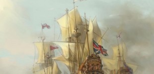 The English Fleet heading to the Dutch Coast