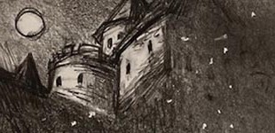 Dracula - Harker arrives at Castle Dracula (Sketch for Illustration)