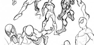 Spiderman Character sketches